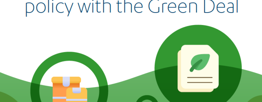 Cover of BEUC recommendations to better align EU trade policy with the Green Deal