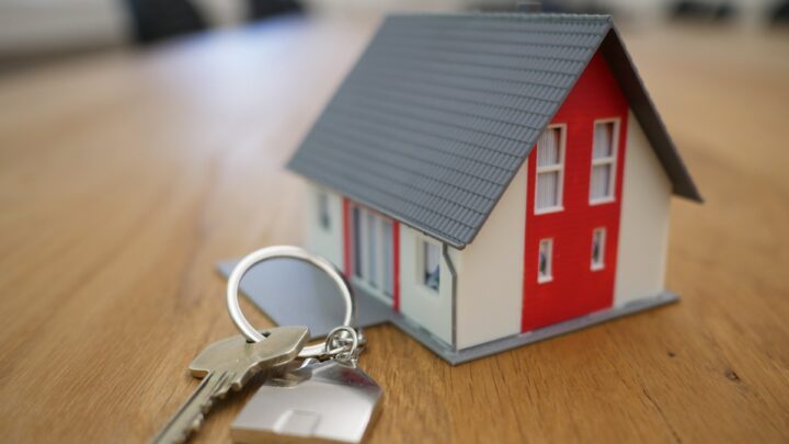 Keyholder with shape of a house