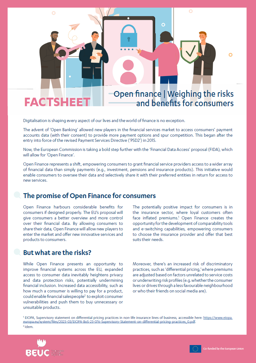 Open finance | Weighing the risks and benefits for consumers