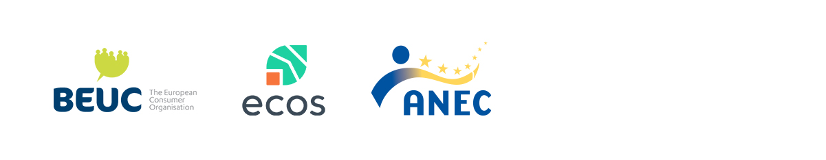 BEUC, ECOS and ANEC logos