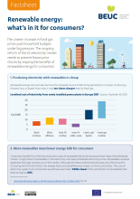 renewable energy factsheet: cover