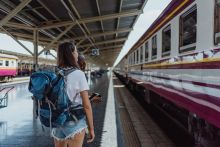 Passengers waiting for train