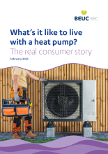 What's it like to live with a heat pump, cover of report