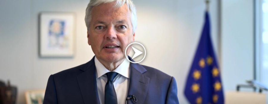 video of Didier Reynders addressing BEUC GA