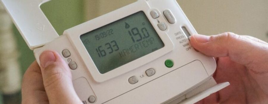 Close-up of a smart meter